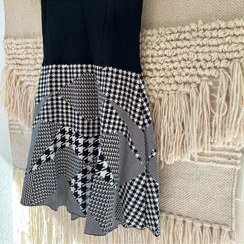 Parker Danny Houndstooth Skater Dress - Picture 2 of 6